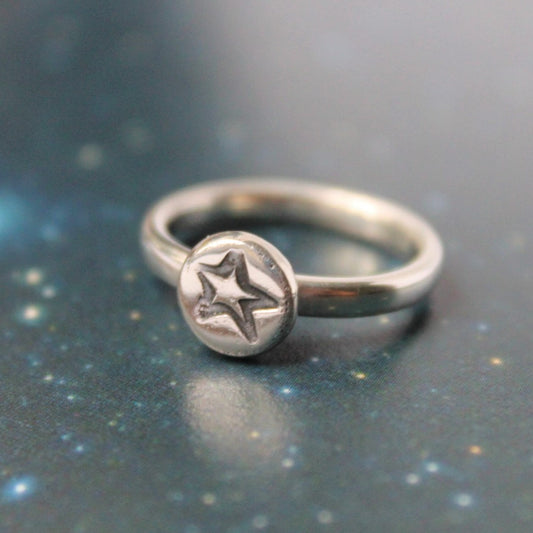 STAR Pebble Ring - Sterling Silver image 0
