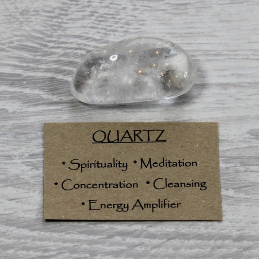CLEAR QUARTZ Tumblestone (large) image 1