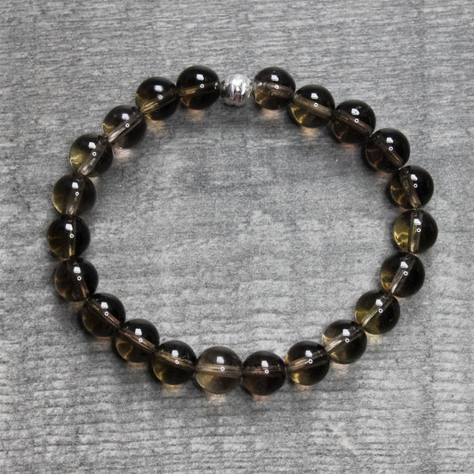 SMOKY QUARTZ Bracelet - Sterling Silver image 1