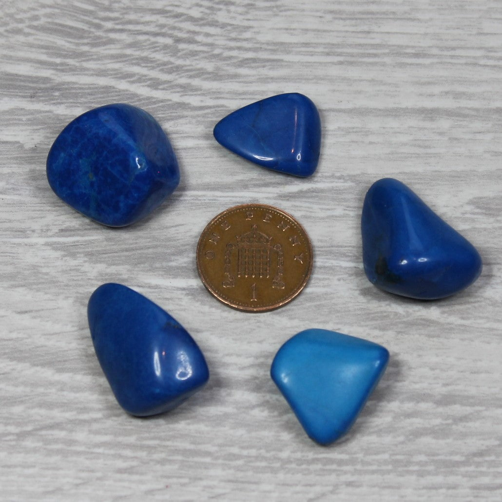 BLUE HOWLITE Tumblestone image 2