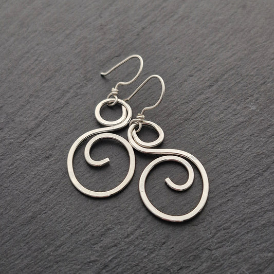 SPIRAL Earrings - Sterling Silver image 1