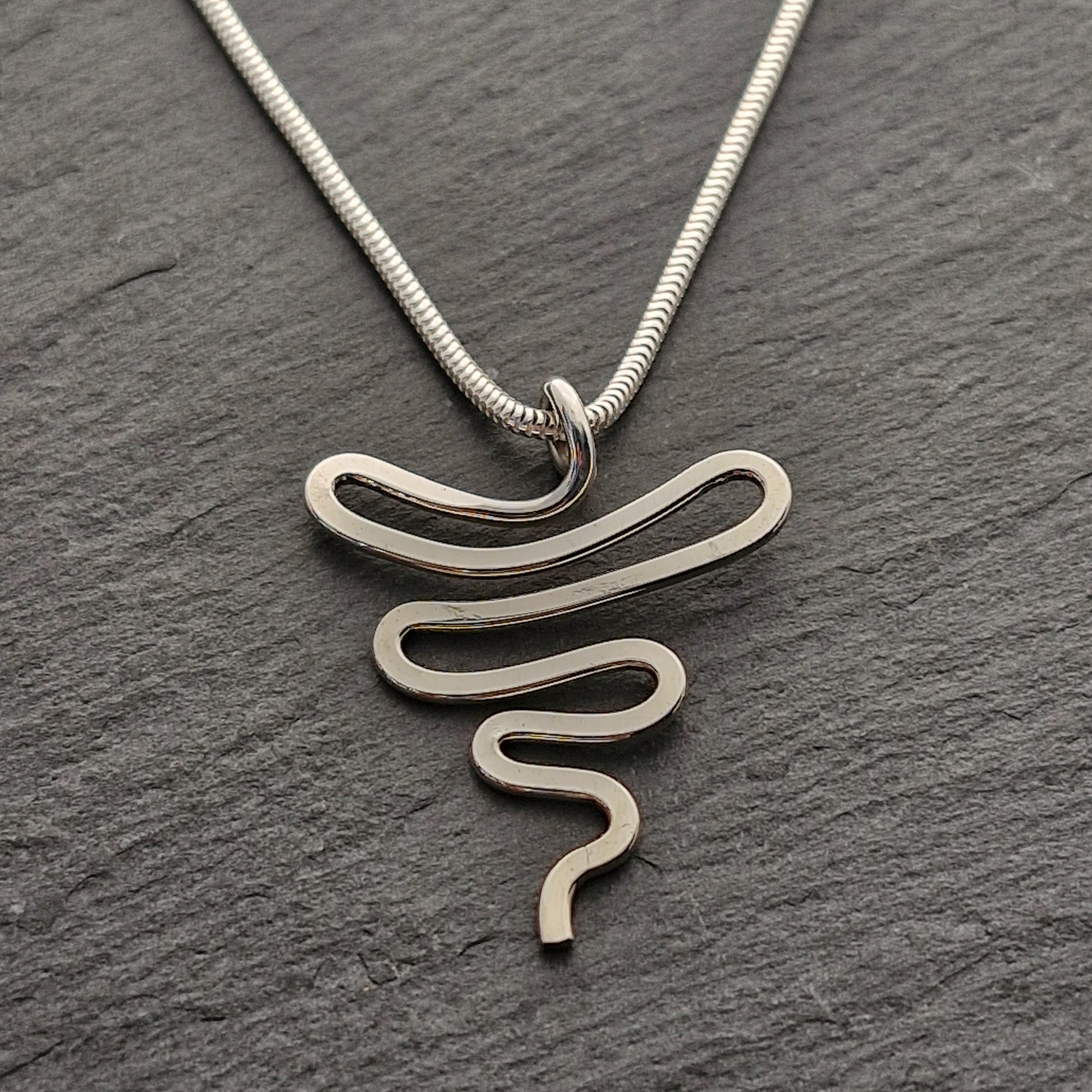 SQUIGGLE Pendant - Sterling Silver image 0