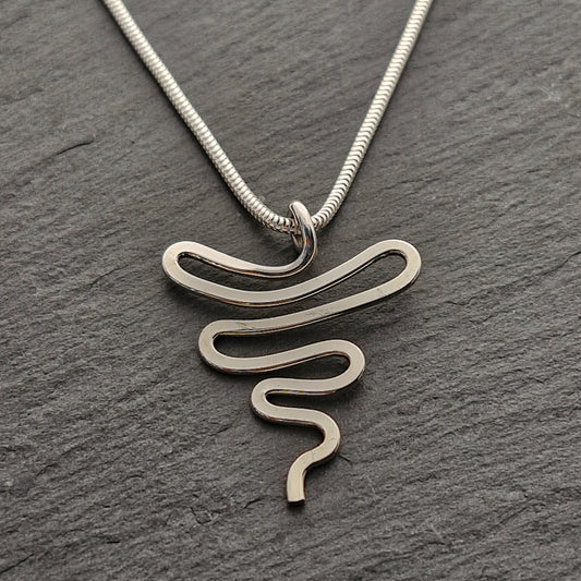 SQUIGGLE Pendant - Sterling Silver image 0