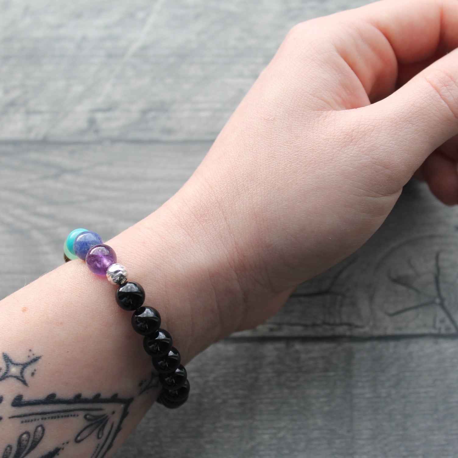 BLACK ONYX Chakra Bracelet image 2