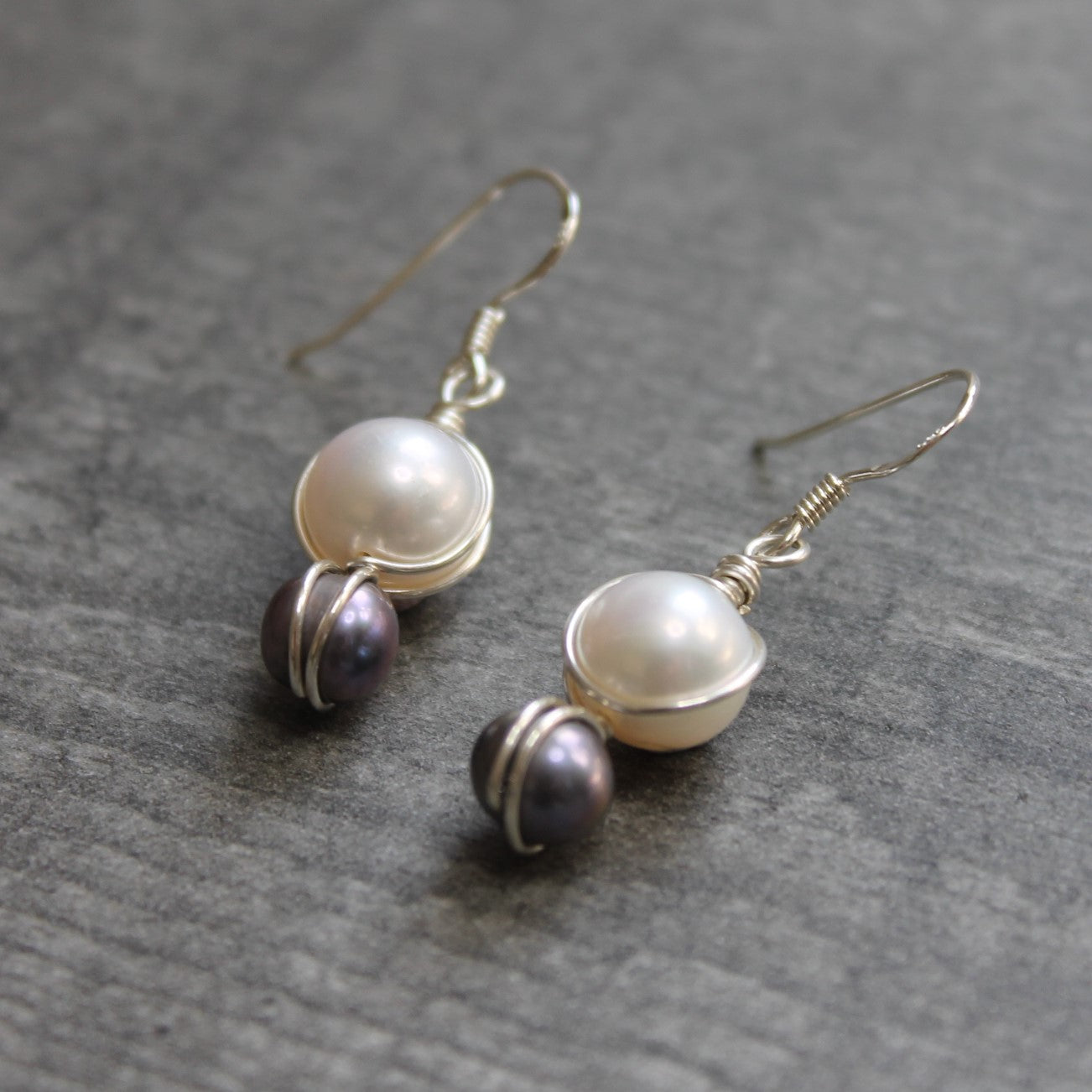 FRESHWATER PEARL Earrings - Sterling Silver image 1