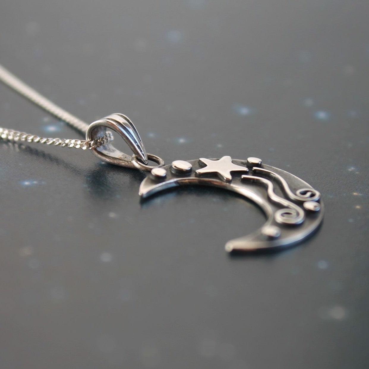 THE CHARMING MOON Pendant - Sterling Silver image 1