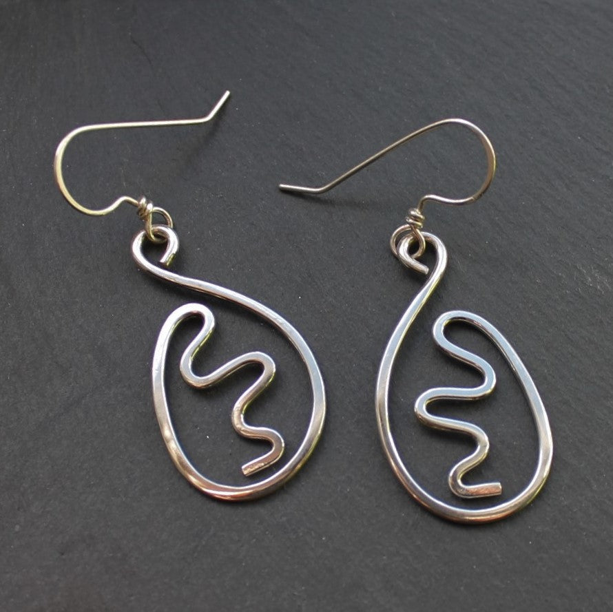SQUIGGLE Earrings - Sterling Silver image 0