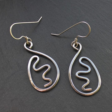 SQUIGGLE Earrings - Sterling Silver image 0