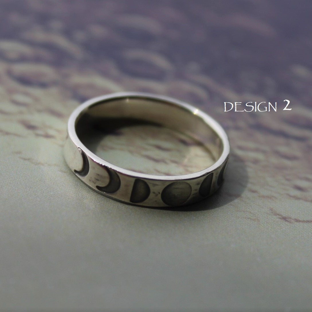 MOON PHASE Ring - Sterling Silver image 3