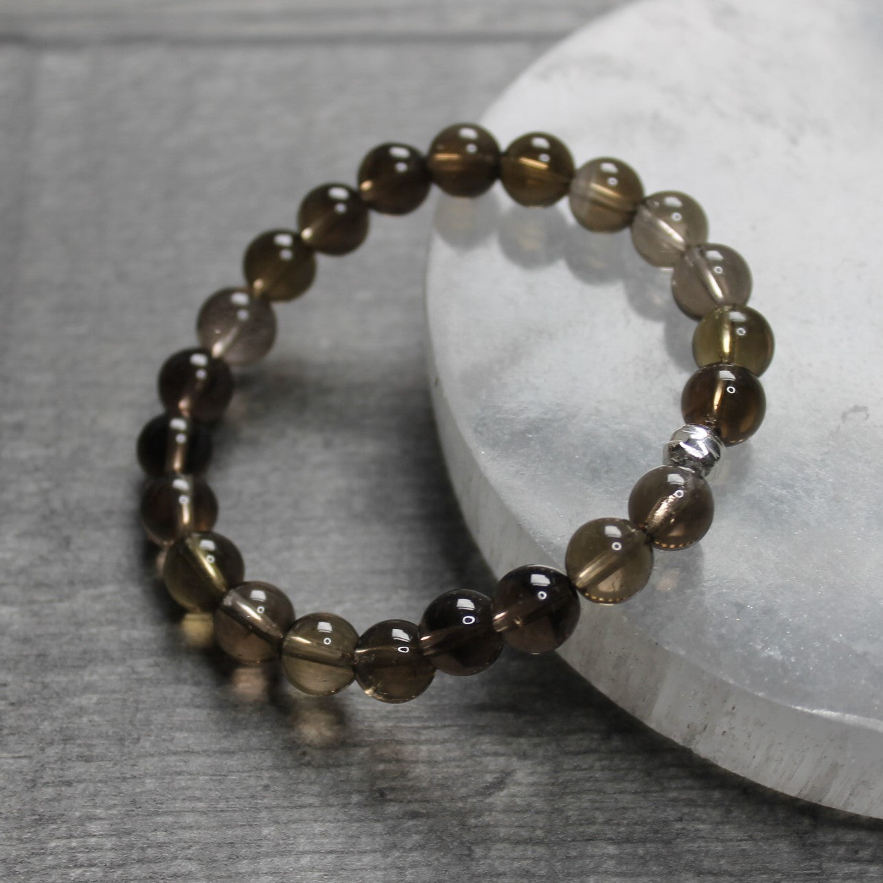 SMOKY QUARTZ Bracelet - Sterling Silver image 2